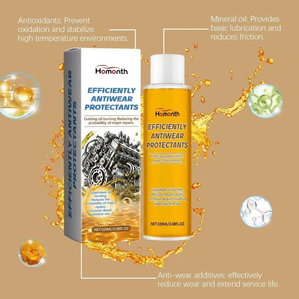 Car Engine Oil Additive 100ml Anti-Wear Protective Agent Gasoline Diesel Engine Injector Car Fuel Saver Remove Carbon Deposit