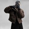 Men's Winter Lambswool Fleece Jacket with A Cool, Edgy Look, Quilted Baseball-Style Jacket, Couples' Matching Jackets