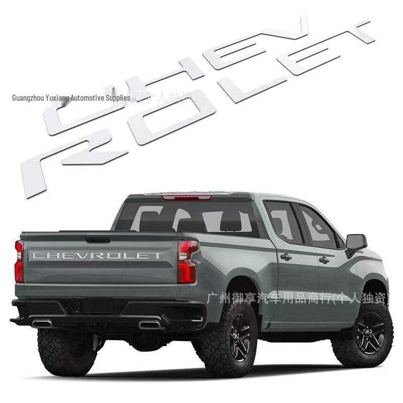Chevrolet Silverado Tailgate and Pickup Truck 3D Stickers
