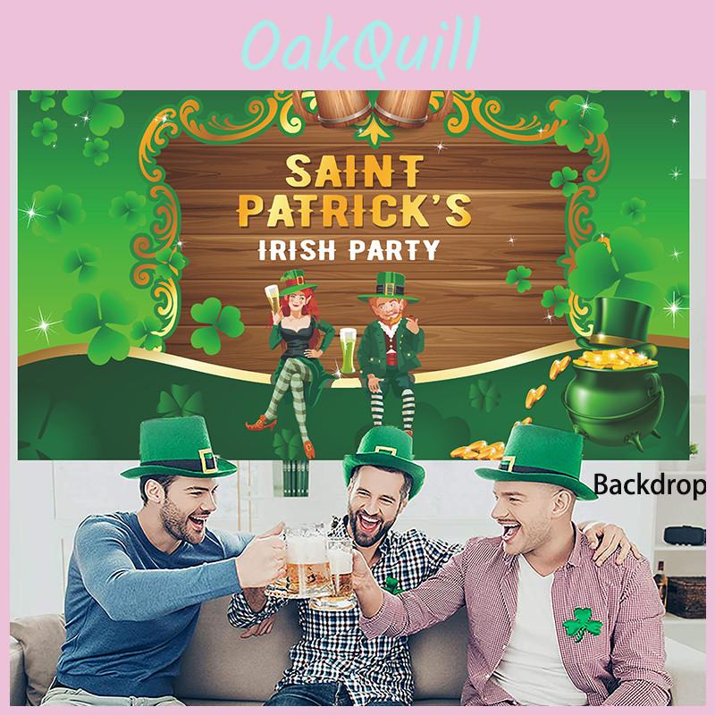 Theme Party Decor 180*115cm/70*45in St.patrick's Day Backdrop Banner Irish Festival Photo Background