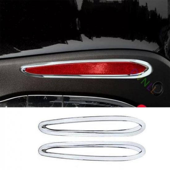 Fit For Benz GLC X254 2023-2024 ABS Chrome Rear Fog Light Lamp Cover Trim 2PCS