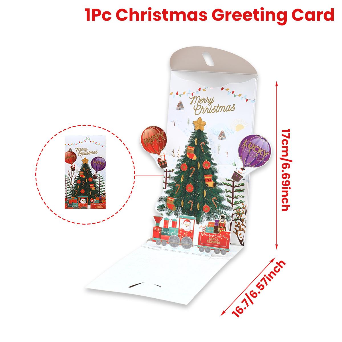 

Рождественская 3D открытка с объемным элементом, набор с денежным конвертом, Рождественский декор для дома 2025, Navidad Natal Xmas подарки, Новый год 2026