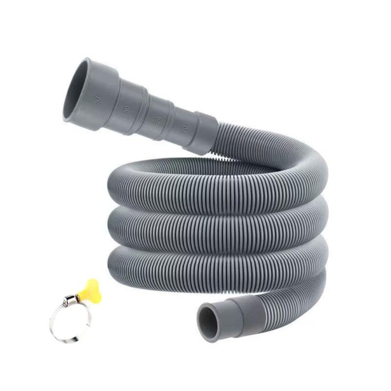 Flexible Extended Drainage Pipe Reinforced Anti Leak Designs Extension Drain Hose For Automatic Washing Machines Use