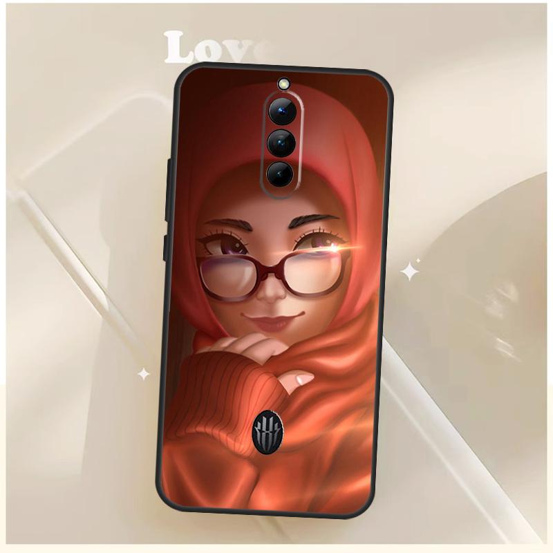 Islamic Hijab Girl Queen Case For ZTE Nubia Red Magic 11 10 10S Pro Plus 8S 9S 8 9 Pro 6S 7S For RedMagic 10 Air Cover