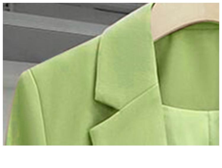 Damen Gelber Blazer im koreanischen Stil mit lockerer Passform und schlankmachender Wirkung - Frühling/Herbst 2025