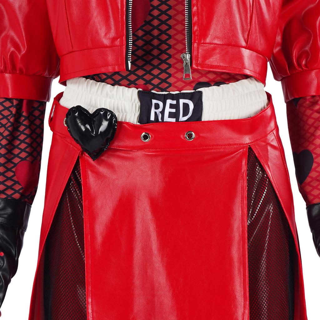 Descendants 4 Rise of Red Cosplay Costume, Red Queen Kids Stage Full Set