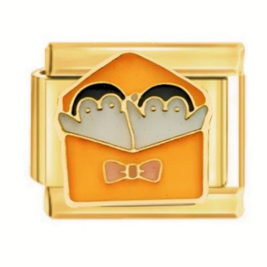 Gold Cartoon Character Titanium Steel Elastic Bracelet