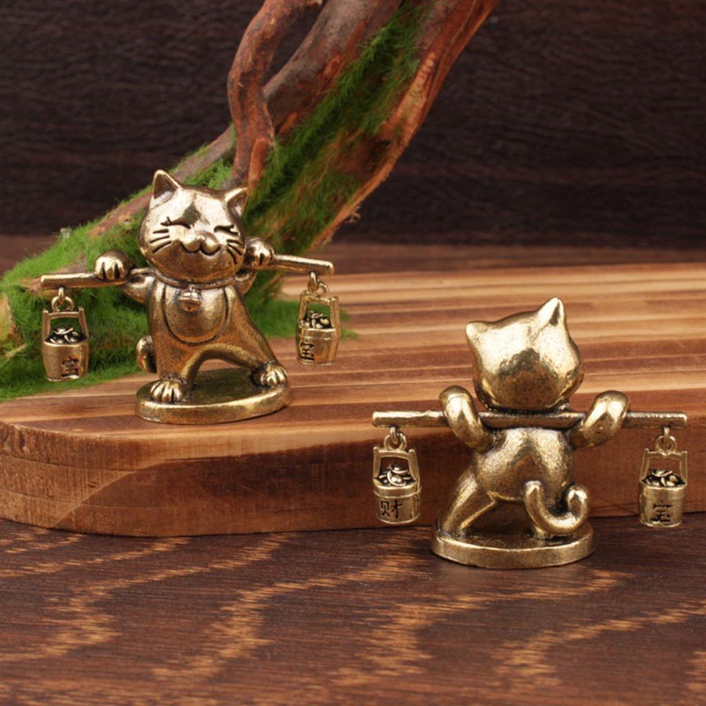 Brass Retro Small Ornament, Little Wealth Picking Ornament, Wealth Attracting Ornament, Small Ornament, Brass Ornament