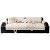 Four Seasons Universal  New Leather Solid Wood Sofa Cushion Cover New Chinese Non-Slip Backrest Towel Cover Seat Cover