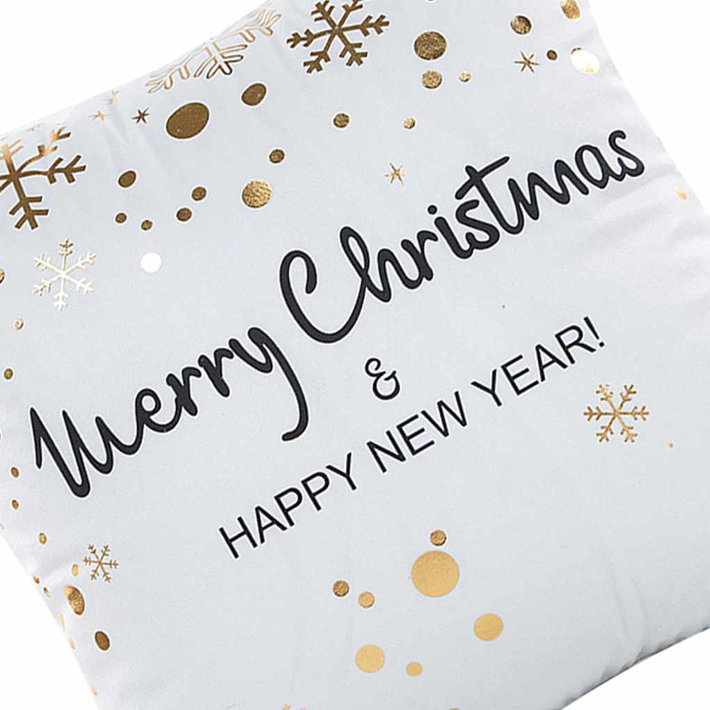 Christmas Letter Pillow Case Car Sofa Bed Cushion Cover Pillowcase Home Decor