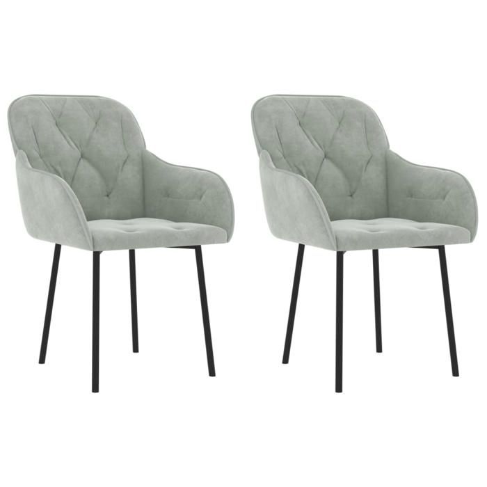 VidaXL 2x Chaises de Salle à Manger Sièges de Cuisine Fauteuils de Salle à Manger Chaises à Dîner Meubles de Cuisine 344845