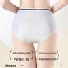 Plus Size Leak-Proof Menstrual Cotton Panties - Antibacterial, 200 Lbs Support, Aunt Sanitary Underwear for Women