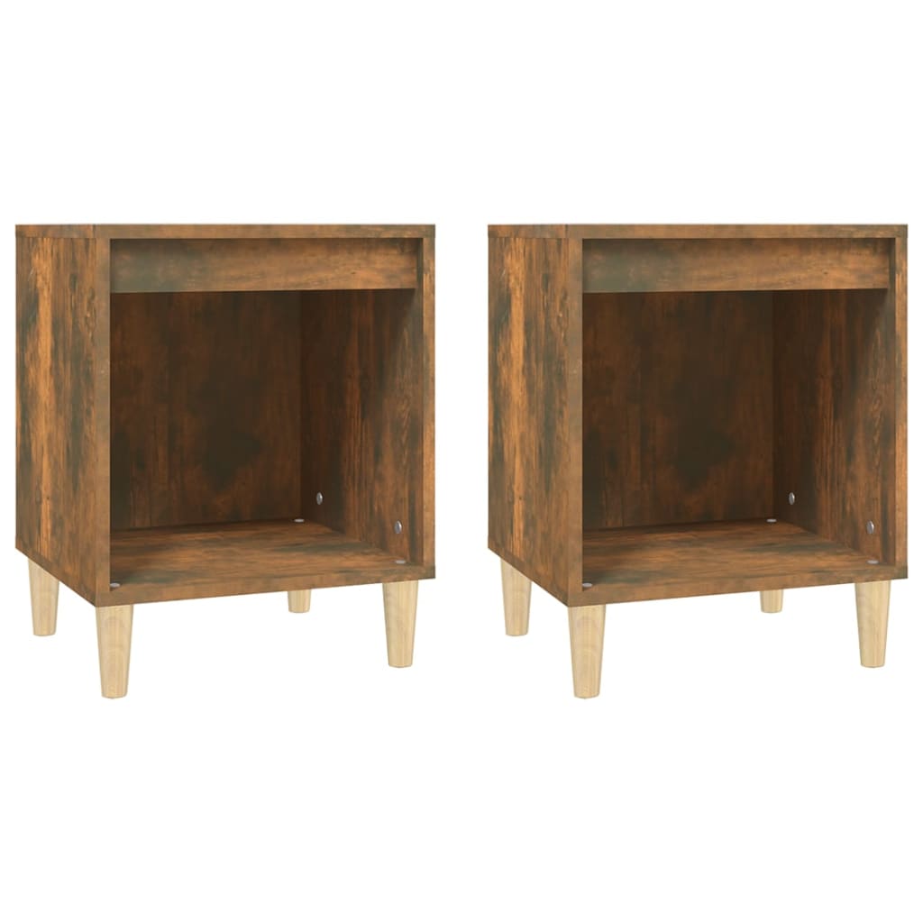 Nightstands 2 pcs Smoked Oak 40 x 35 x 50 cm