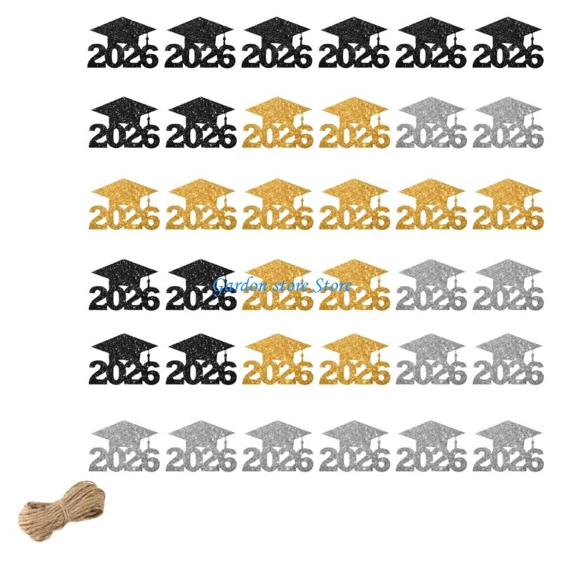B0KB 36pcs or 24pcs Unique Graduation Party Table Decorations Paper Vase Ornament