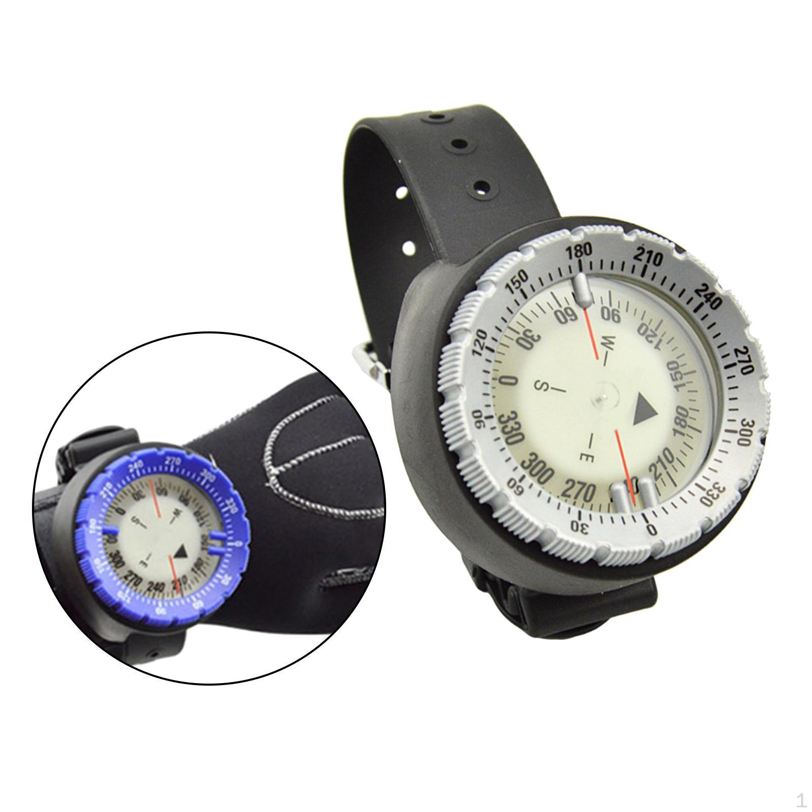 

Scuba Diving Depth Gauge Max 50m with Wrist Strap Waterproof сірий колір