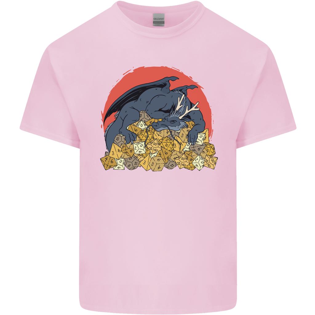 RPG Sleeping Dragon Roleplay Games Dice Unisexs Light Cotton TShirt