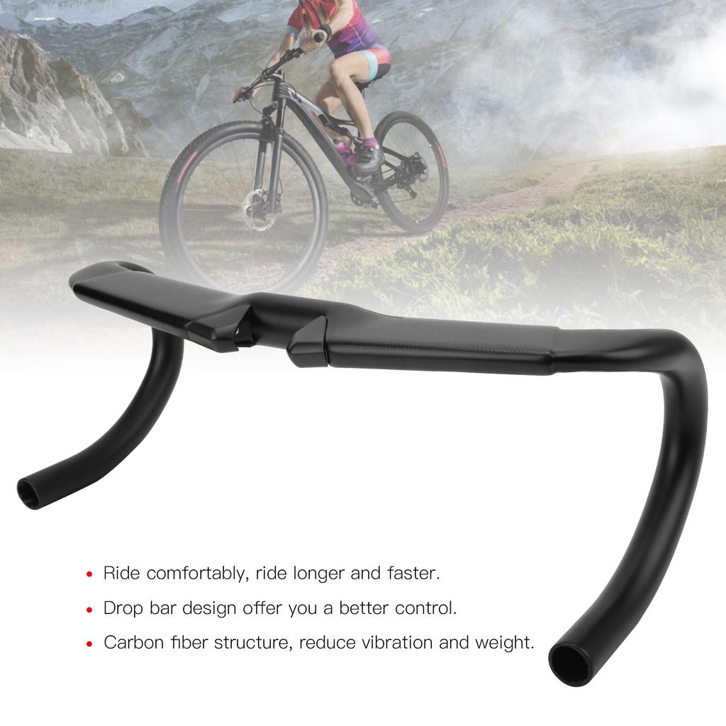 Carbon Handlebar Bent Bar Drop Handlebar for Road Bike Mountain Bike