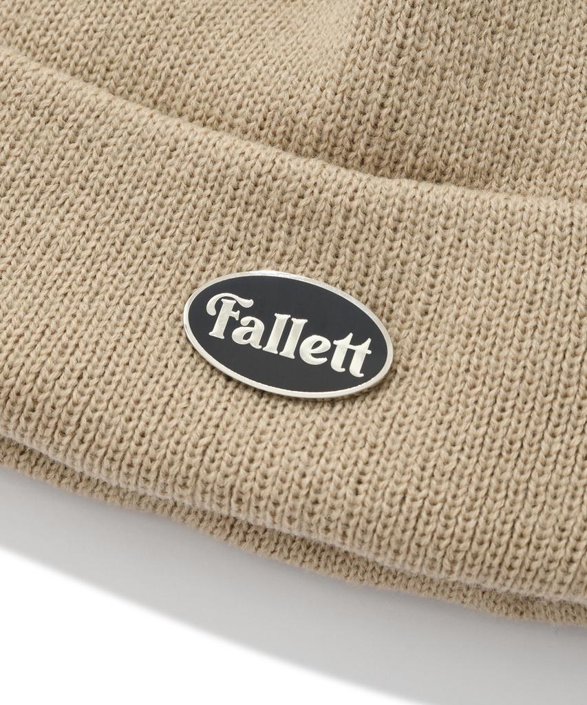 FALLETT Badge Strickmütze Butter