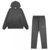 2026 Mikina s kapucí Černá S flockovaným písmenem FOG Line ESSENTIALS Unisex