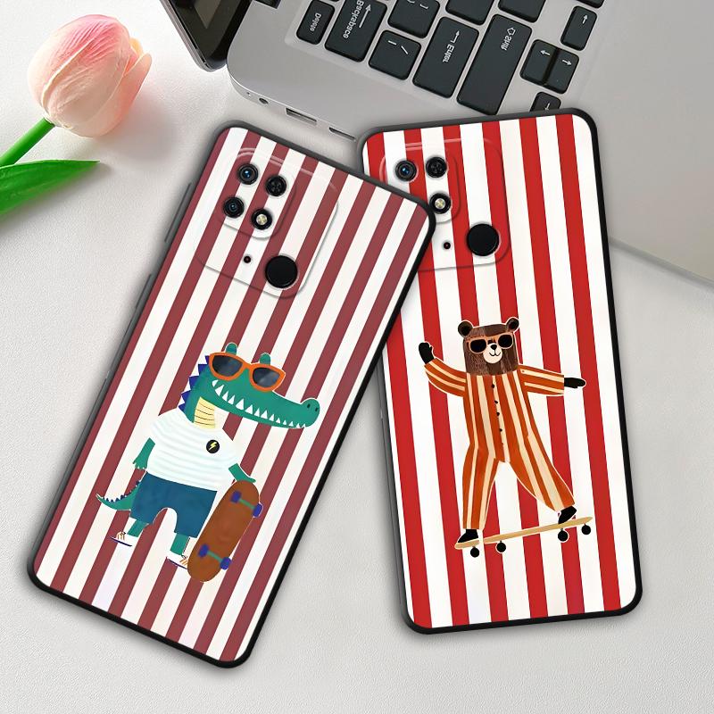 Case for Xiaomi Poco F8 C50 M5 X3 X4 X5 X7 Pro C61 C75 C71 F3 F1 M3 M4 M7 Pro Funda Phone Cover Creative Cartoon Animals
