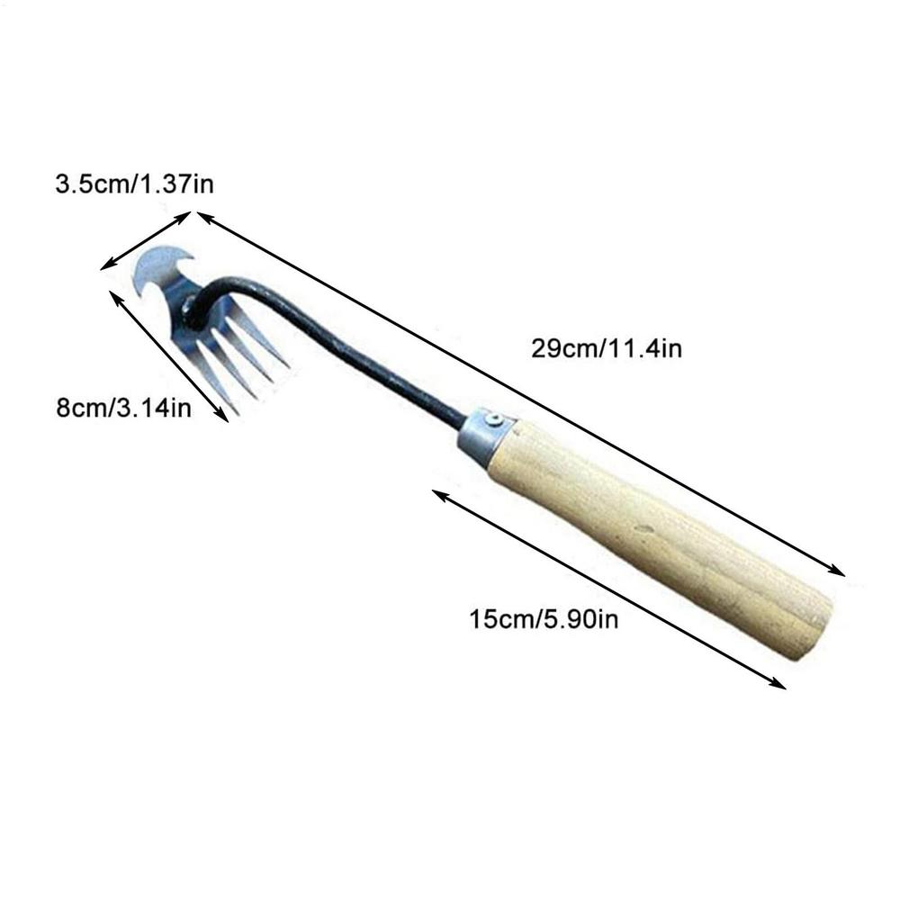 

2 в 1 Садовые инструменты для прополки и рыхления почвы Ручной инструмент для удаления сорняков и травы с корнями Лопата из марганцевой стали для рыхления почвы и копания Сельскохозяйственный инструмент 2PCS