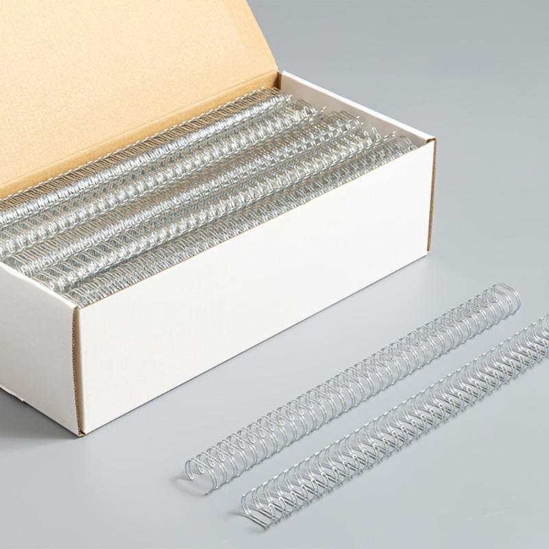100Pcs Professional Binding Rings Heavy Duty Metal Binding Coils for Office School Supply 23 Holes 24 Holes OR 34 Holes