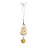 Lovely Cats Flock Design Soft Flocking Keychain Phone Charm for Keys Stylish Sturdy Accessory