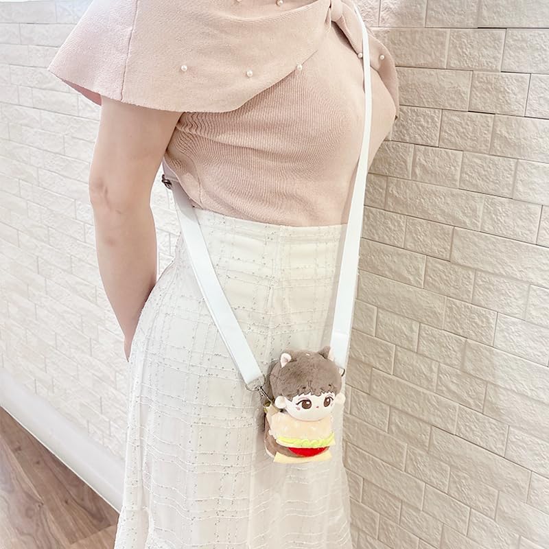 [Plush Bag][Plush Clothes] Stuffed Animal Kigurumi [Hamburger] with Shoulder Strap for 10-15cm Plush Toys [Product]
