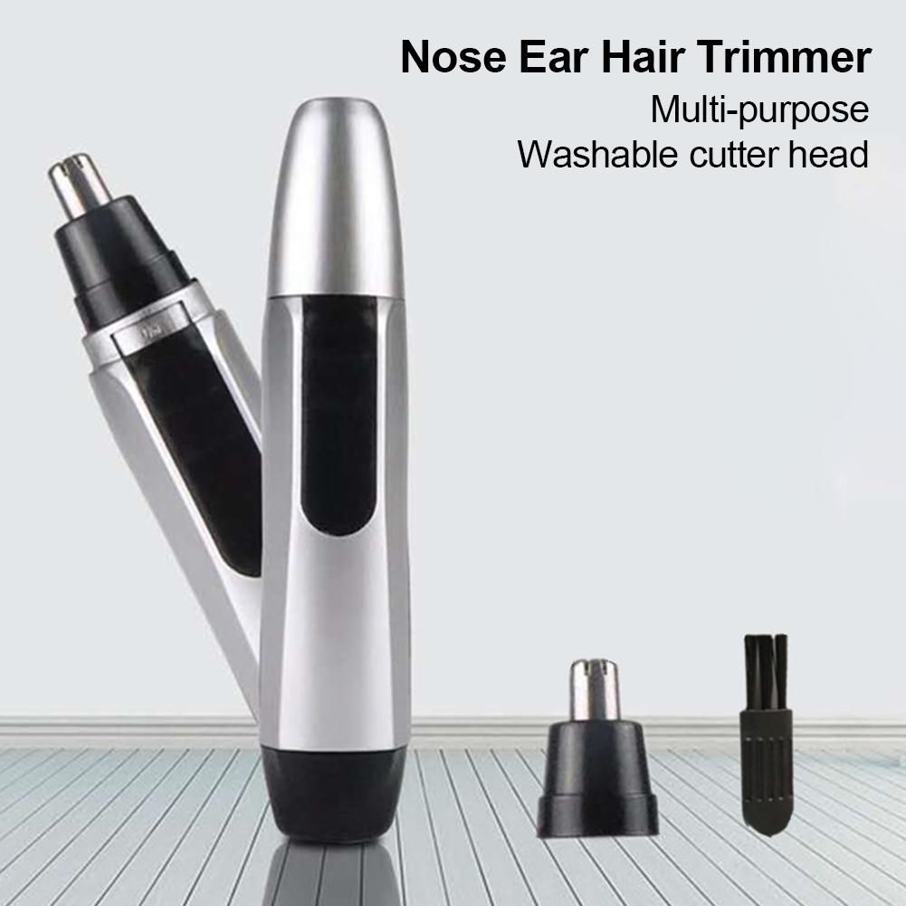 Electric Nose Ear Hair Trimmer Battery Powered Ear and Nose Hair Trimmer Painless Ear Nose & Brow Trimmer for Smoother Cutting