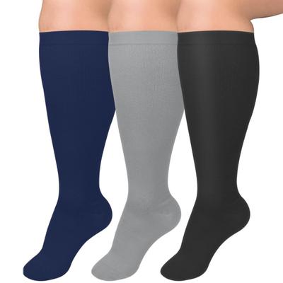 1 paio di calzini sportivi unisex, calzini da yoga a compressione, taglie forti, lunghi, elastici, antiscivolo, caldi, per la corsa e la vita quotidiana.