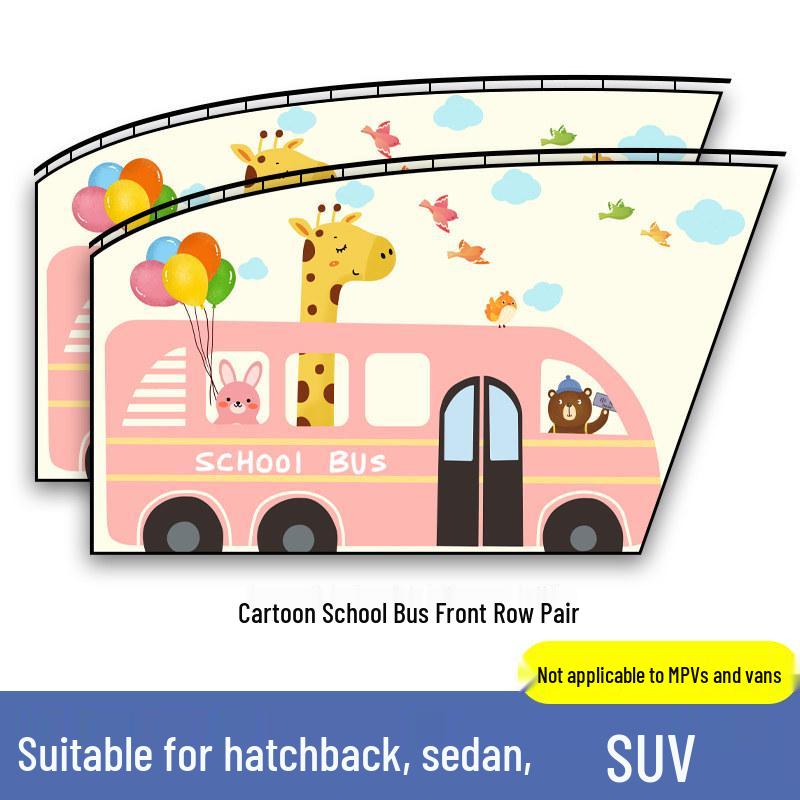 Rear Seat Blackout Sunshade Curtains for Kids