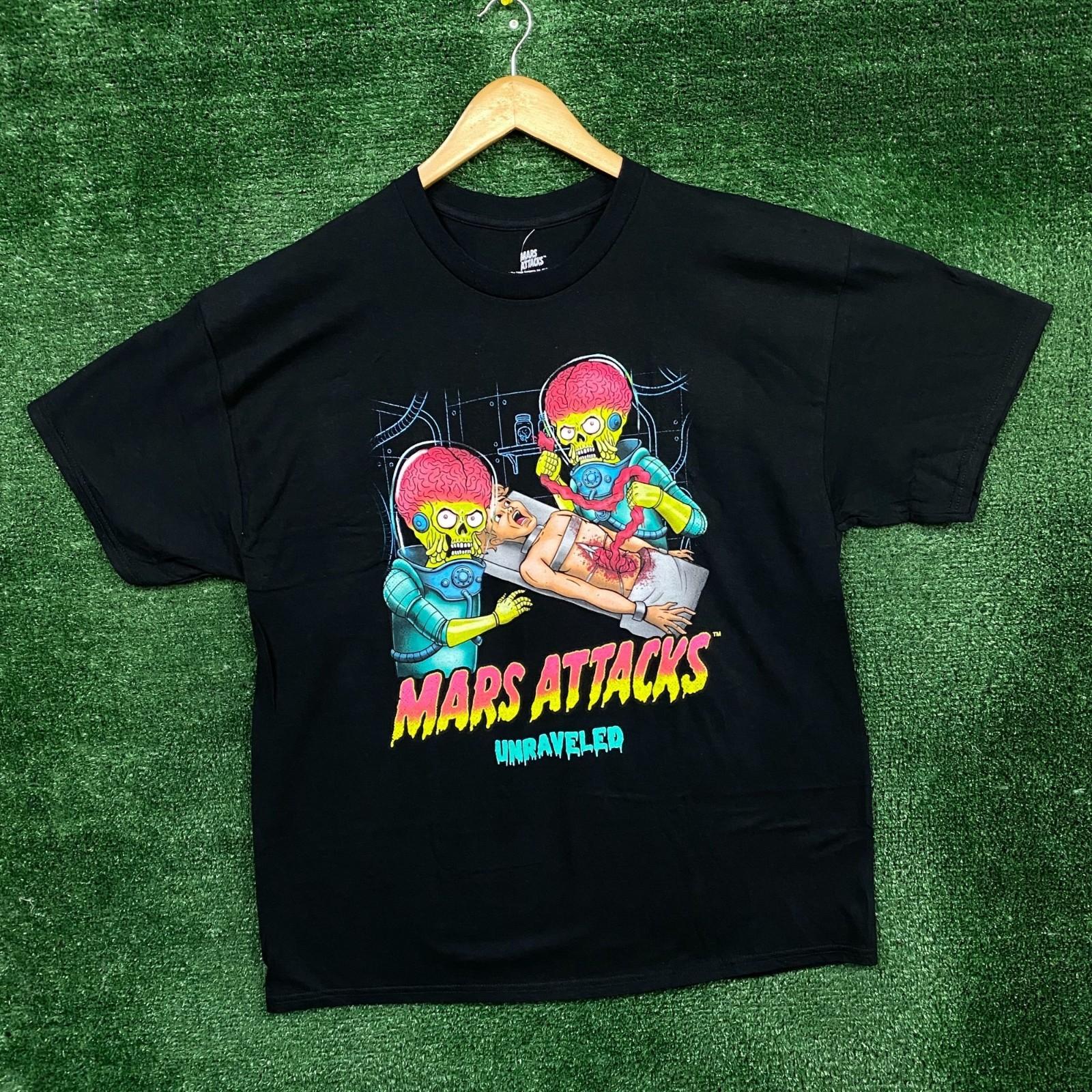 Mars Attacks Neon Unravelled T size XL Unisex T-Shirt XXL