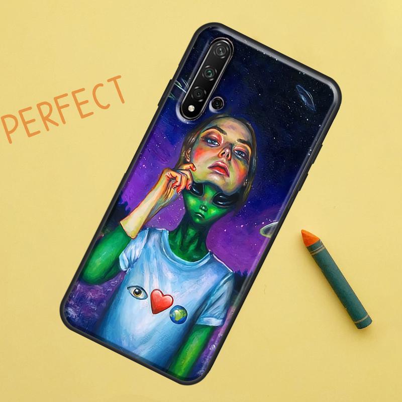 Mushroom Moon Shroom Farmer For Huawei Nova 8i 12i 11i 12s Y73 Y72 Y61 Y91 Y90 Y70 Y60 9 10 SE P30 P40 Lite P60 Pro Case