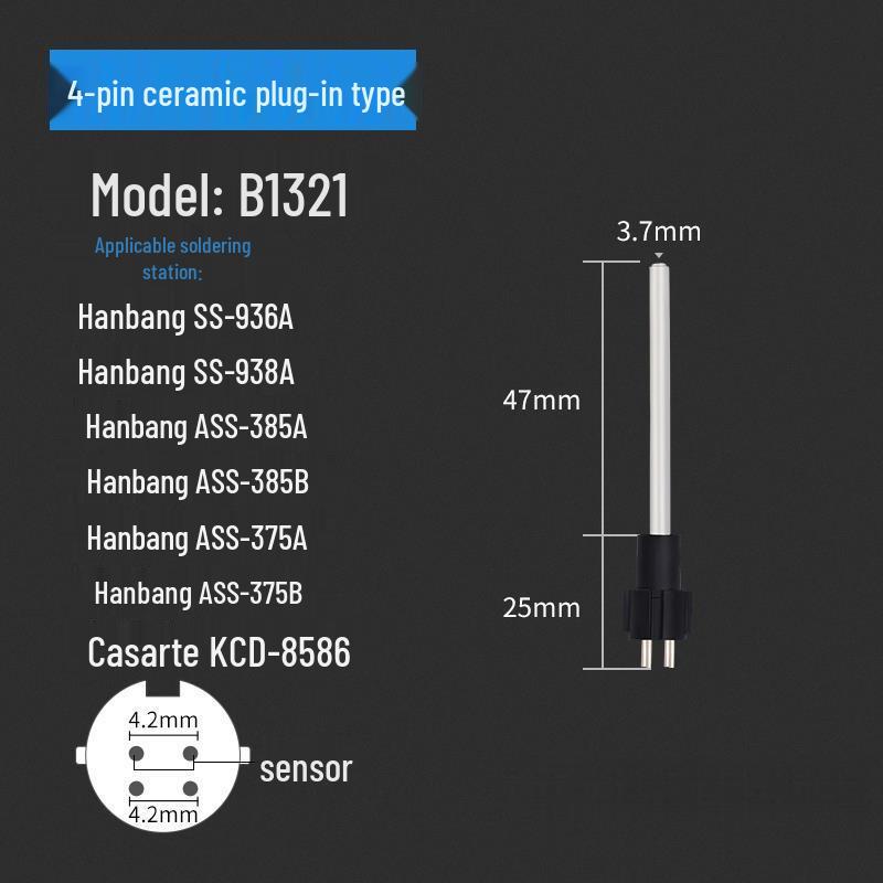 Ceramic Heating Element 6A12053H for Soldering Iron, 93°C, 1 Gaodi, Luo H20 Iron Core Handle.