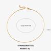 Classic Stainless Steel Round Snake Chain Choker Necklace For Women 0.9mm-2.0mm Gold Silver Color Daily Fashion Female Jewelry
