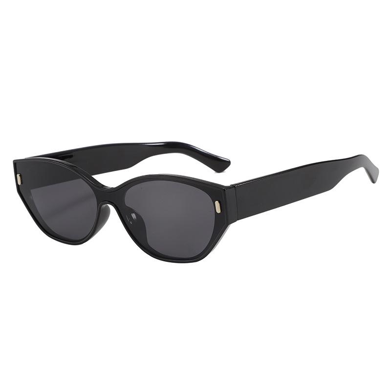 Stylish Retro Metal Cat-Eye Sunglasses for Women – High-End Fashion Brand