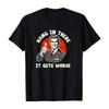 Humorous T-Shirt Men Women 100% Cotton Tee, 'Hang In There, It Gets Worse' Graph
