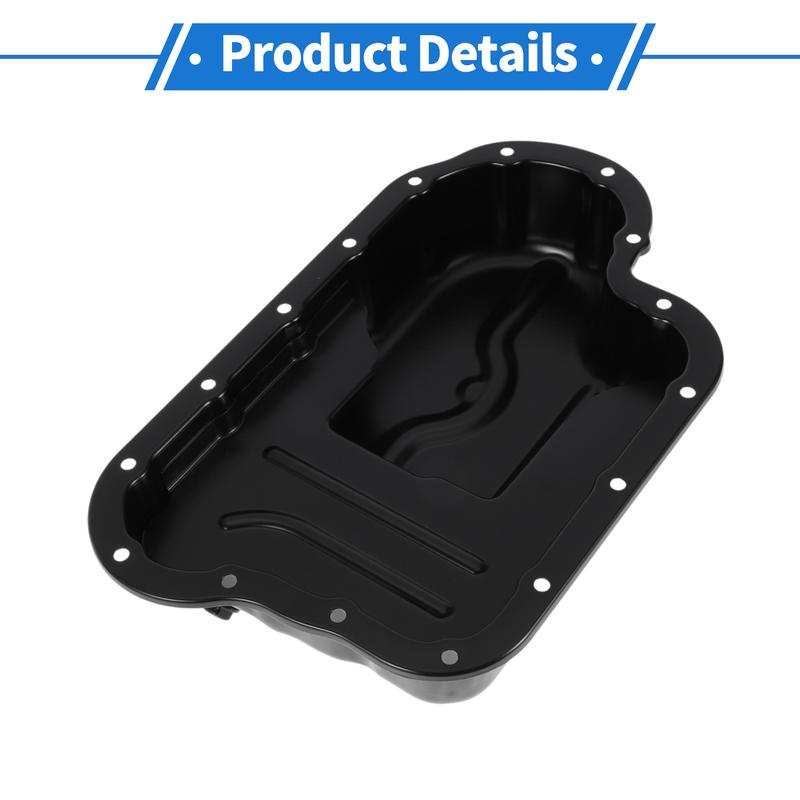 X Autohaux 1 Pc No.215102C000 Engine Oil Pan for Hyundai for Genesis Coupe Iron Black