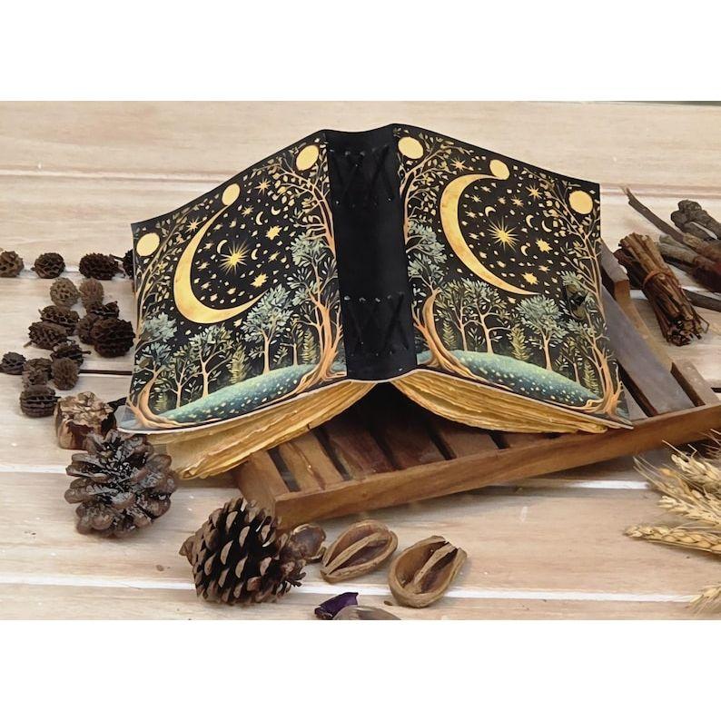 Tree of Life Leather Journal: Antique Handmade Deckle Edge Grimoire