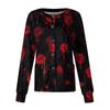 Women's Casual Fashion Single Breasted  Halloween Graphic Printed Nurses Tops