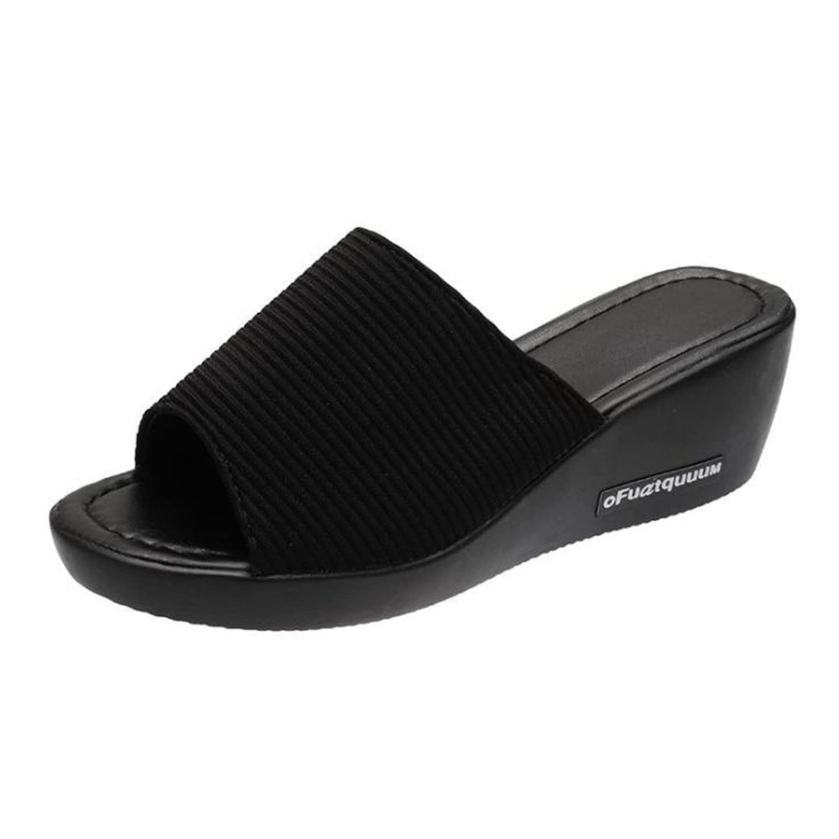 

Platform Wedge 6cm Black and Open Office Office Shoes G-tiamo Women s Sandals, Mules, Sole, Heel, White, Leg-Lengthening, Toe, Stylish, Cute, Sandals, чёрный