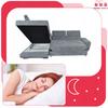 Corner Sofa, Foldable, F, Sleeping, Savio, Left, Family Furniture, Gray Corduroy
