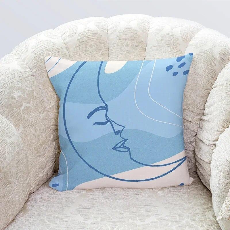 45x45cm Cute Cartoon Series Polyester Hold Pillowcase Kawaii Home Decoration Living Room Sofa Chair Car Bed Cushion Cover