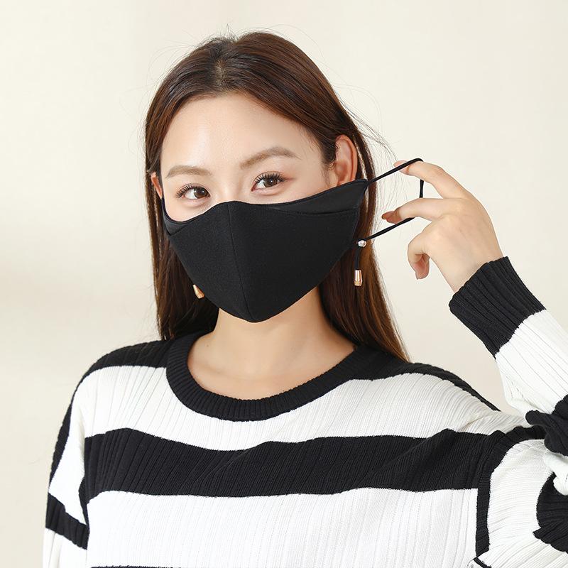 Thickened Winter Cashmere Silk Mask: Fleece-Lined, Windproof, Cold-Proof, Mulberry Silk for Eye Corner Protection