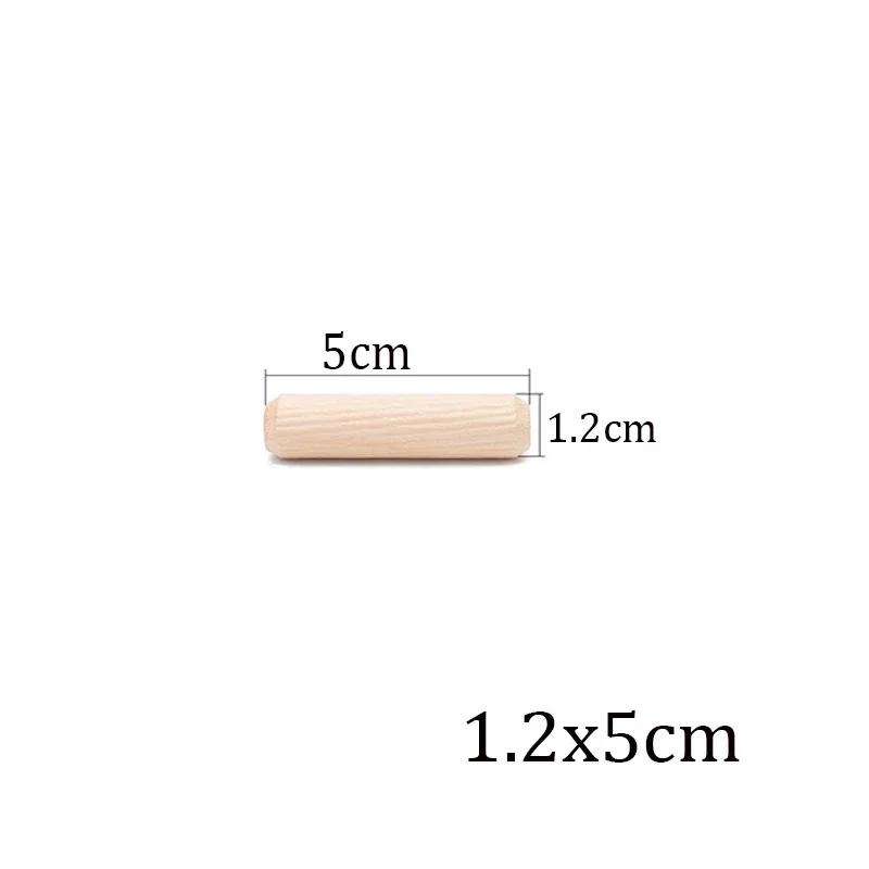 100/50 stücke Holzbearbeitung Dübel Handwerk Dübel Pins Stangen Set Möbel Beschlag Dübel Pin Holz Schrank Schublade Runde Geriffelte Holz
