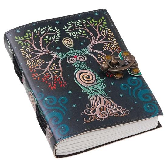 Originální prémiový kožený deník se zipem, 200 bílých ručně vyráběných stran