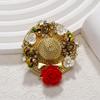 Fashionable and Versatile Hat, Elegant and High-end Flower Accessories Brooch