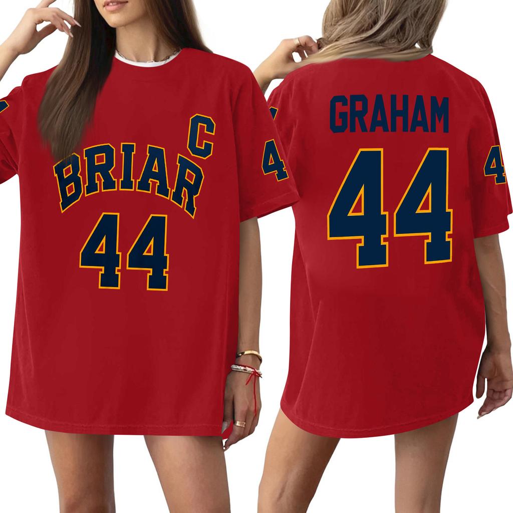 Women's Casual Short Sleeve T-Shirt Letter Print Loose Fit Crew Neck Oversized Tee Top for Everyday Wear