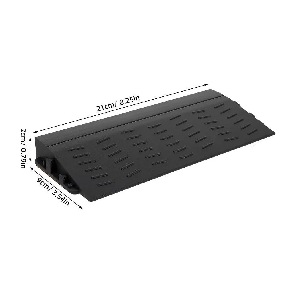 

New Durable High Quality Portable Plastic Sweeping Robot Climbing Mat Durable Threshold Ramp Door Ramps For Wheelchairs Car чорний