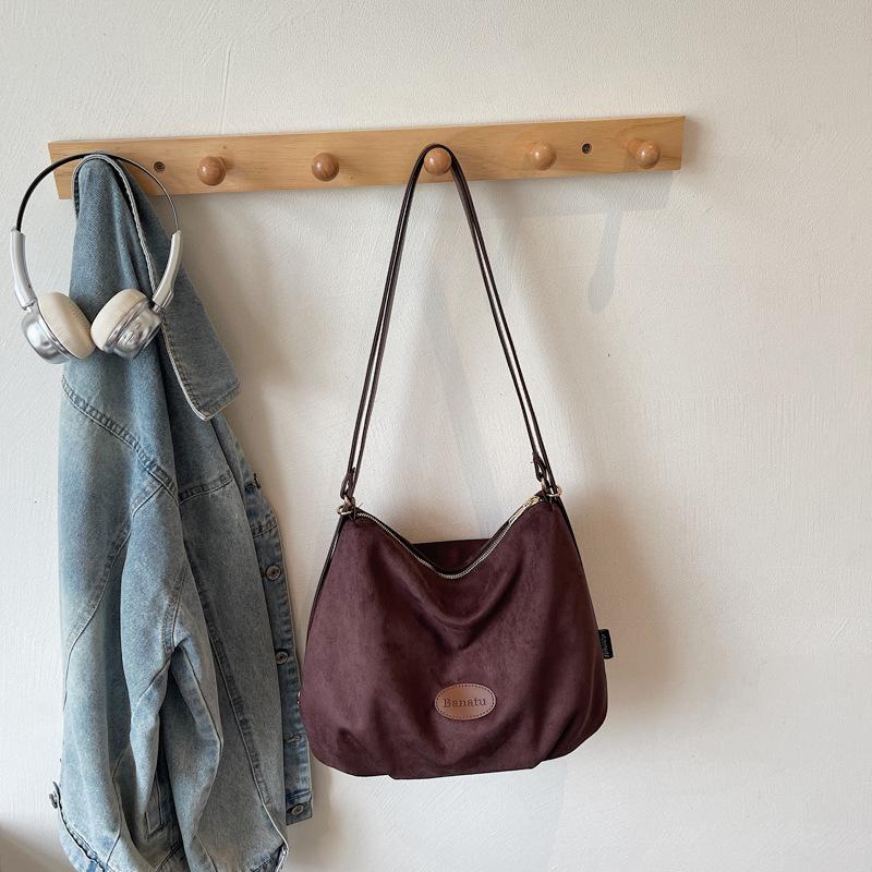 

Frosted retro commuter tote bag women s large-capacity new autumn and winter casual multi-functional backpack